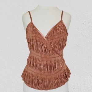 Zara pleated wrap tank